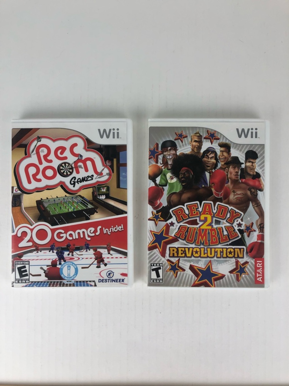 Wii Game Lot: Rec Room Games & Ready 2 Rumble Revolution Games